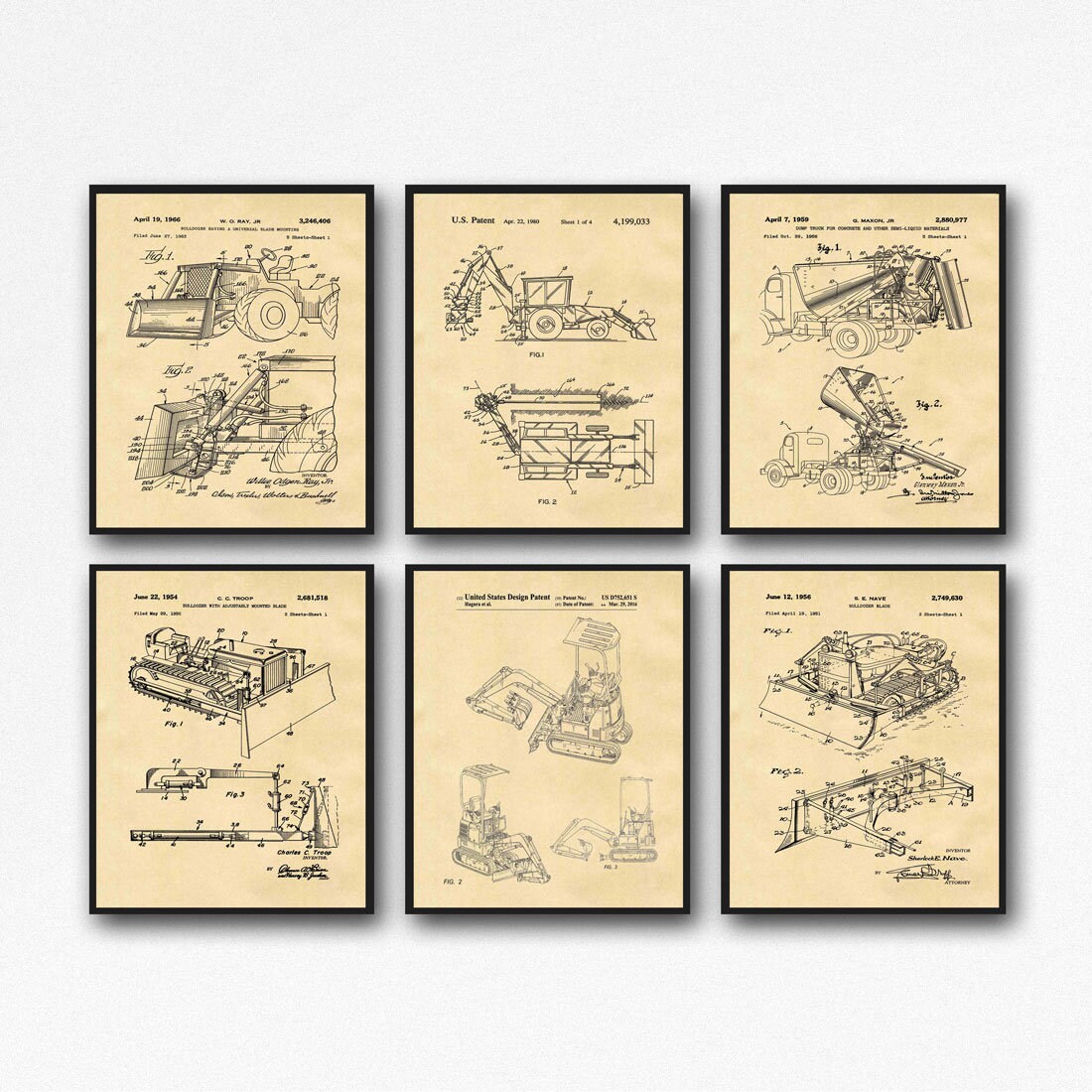 Excavator Poster Construction Poster Construction Print Trucks Poster