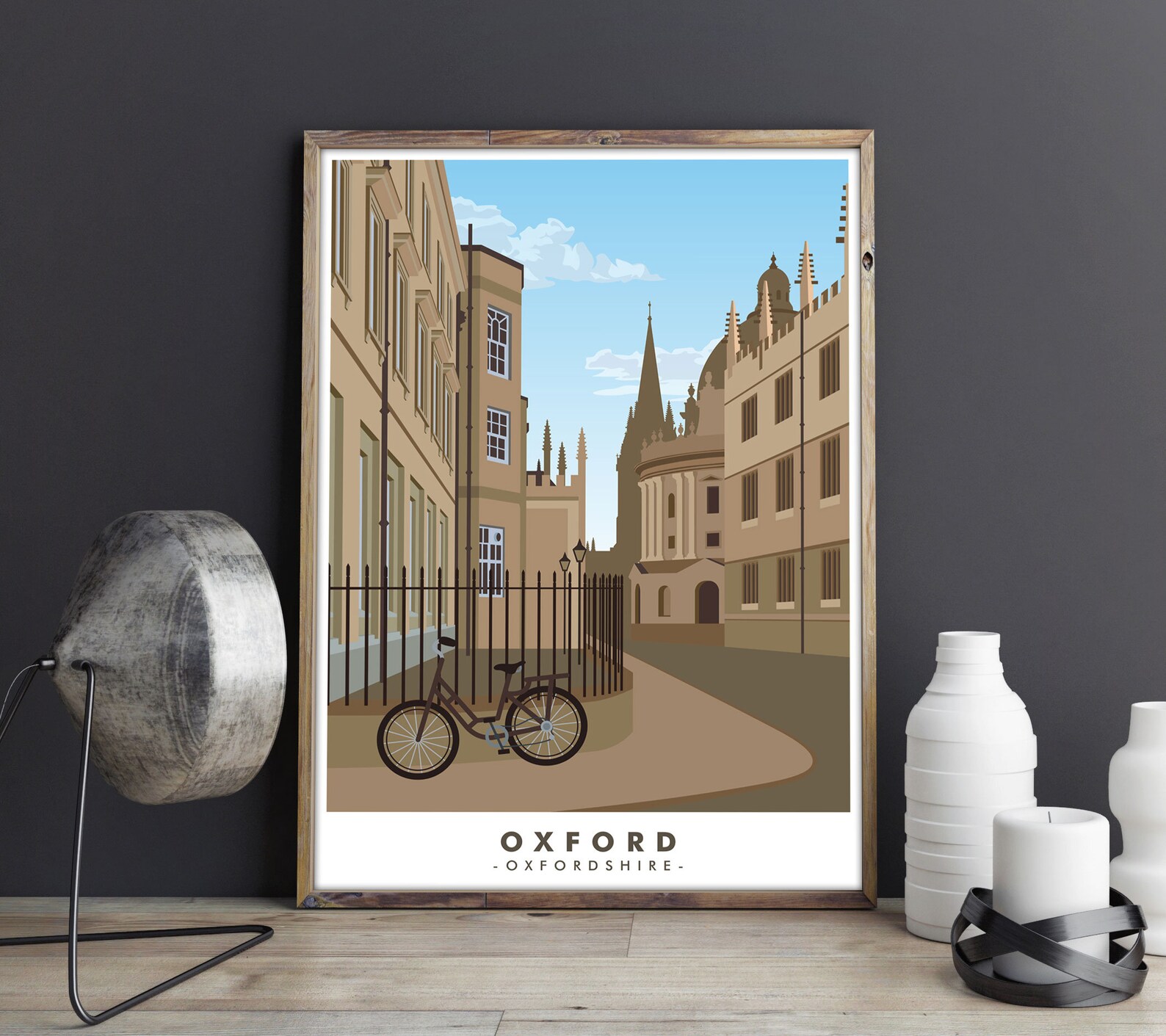 Oxford Travel Poster Oxford University Graduate Gift Etsy UK