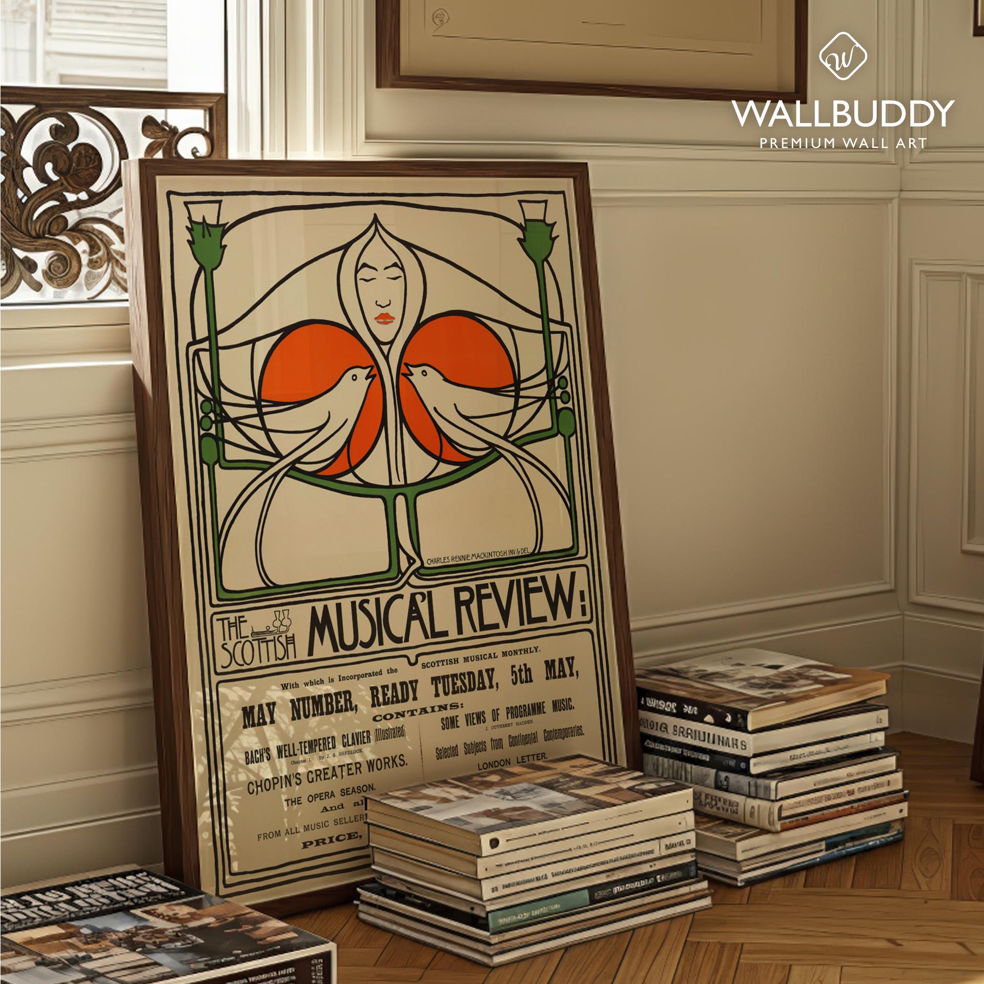 Charles Rennie Mackintosh Scottish Art Nouveau Poster: Glasgow