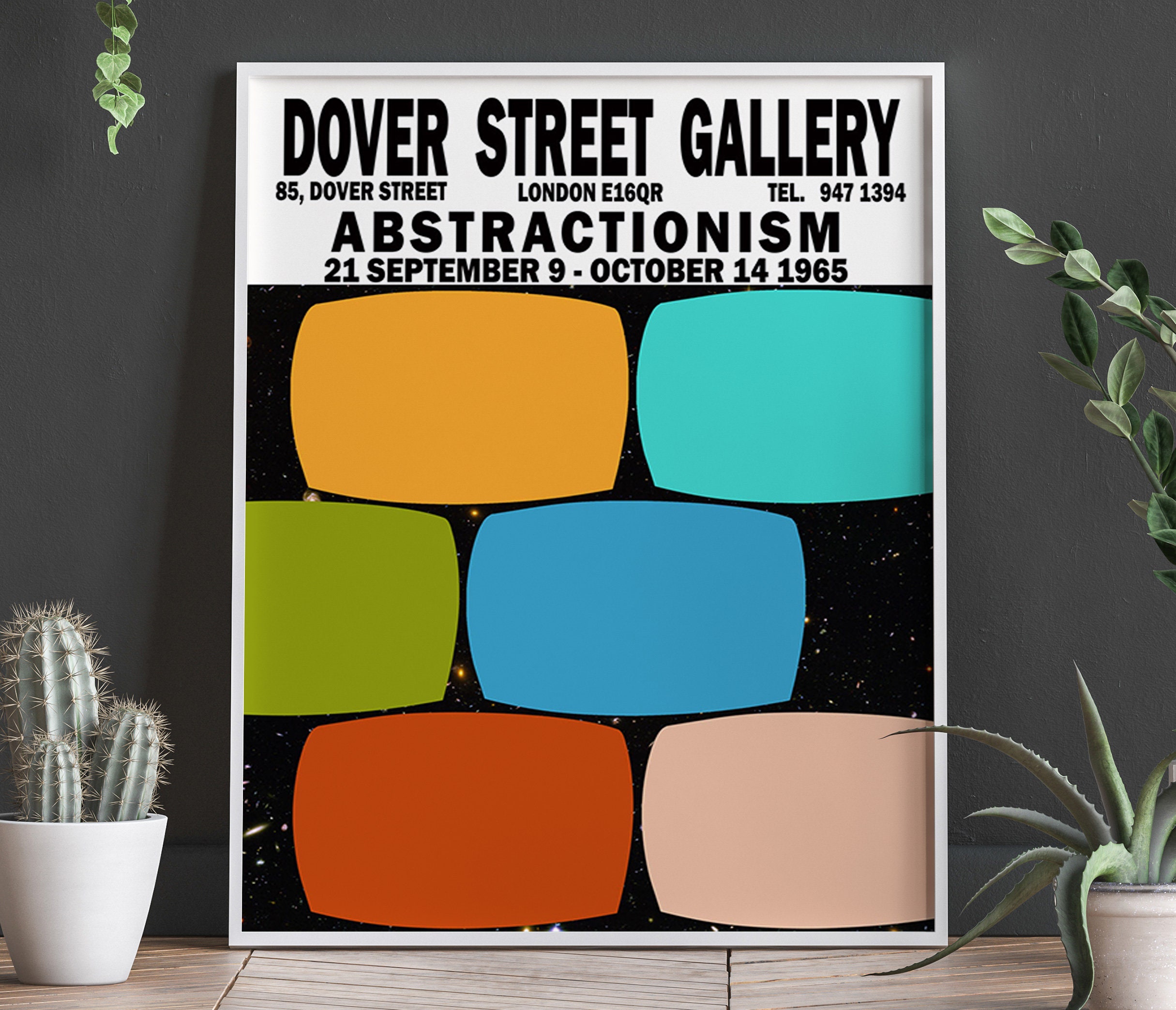 Abstract Exhibition Poster London Art Gallery Exhibition Print Wall Art