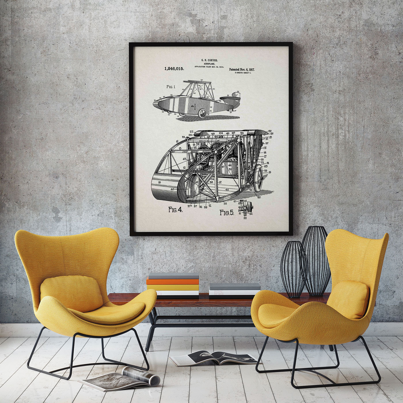 Aircraft Wall Art Airplane Nursery Airplane Wall Art Blueprint Poster