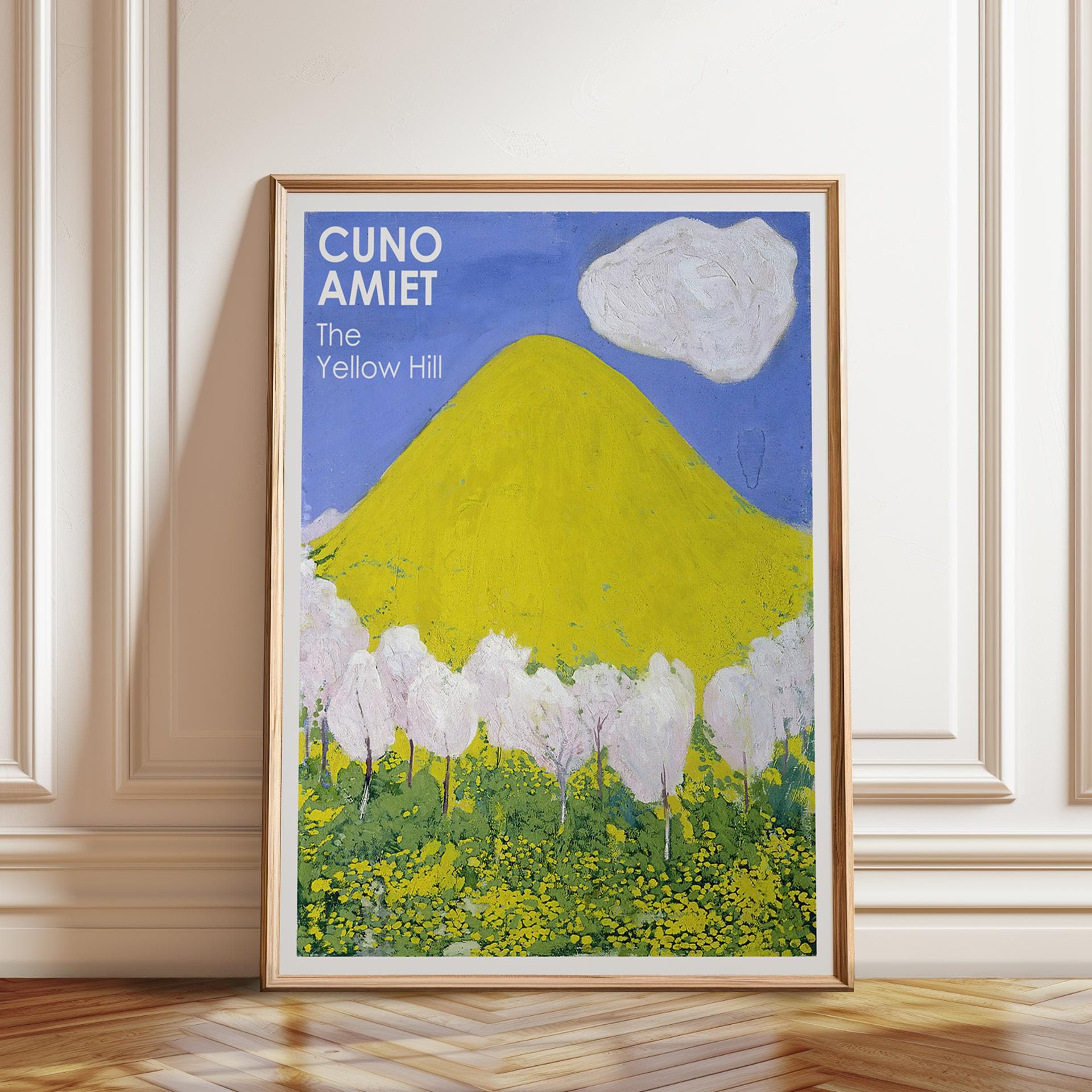 Cuno Amiet 'the Yellow Hill' Art Print: Vibrant Expressionist