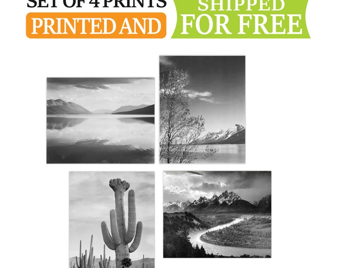 Ansel Adams Photographs Ansel Adams Prints Set of 4
