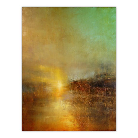 ウィリアム・ターナーの夕焼け抽象画：ファインアートプリント