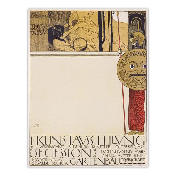 グスタフ・クリムト：ウィーン分離派展のアートプリント - Etsy 日本