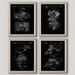 Computer Poster Set of 4 Computer Office Decor Office Wall Art - Etsy