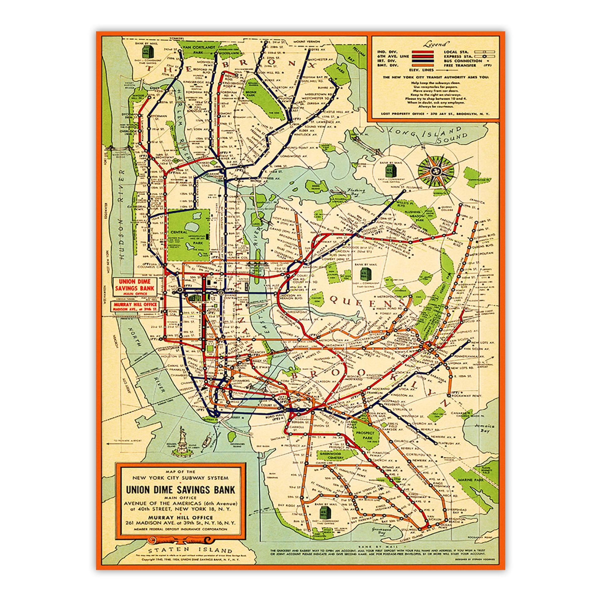 絵画 DART SUBWAY MAP POSTER Amazon.com: New York City Subway Map 1979-16x20 Unframed Art