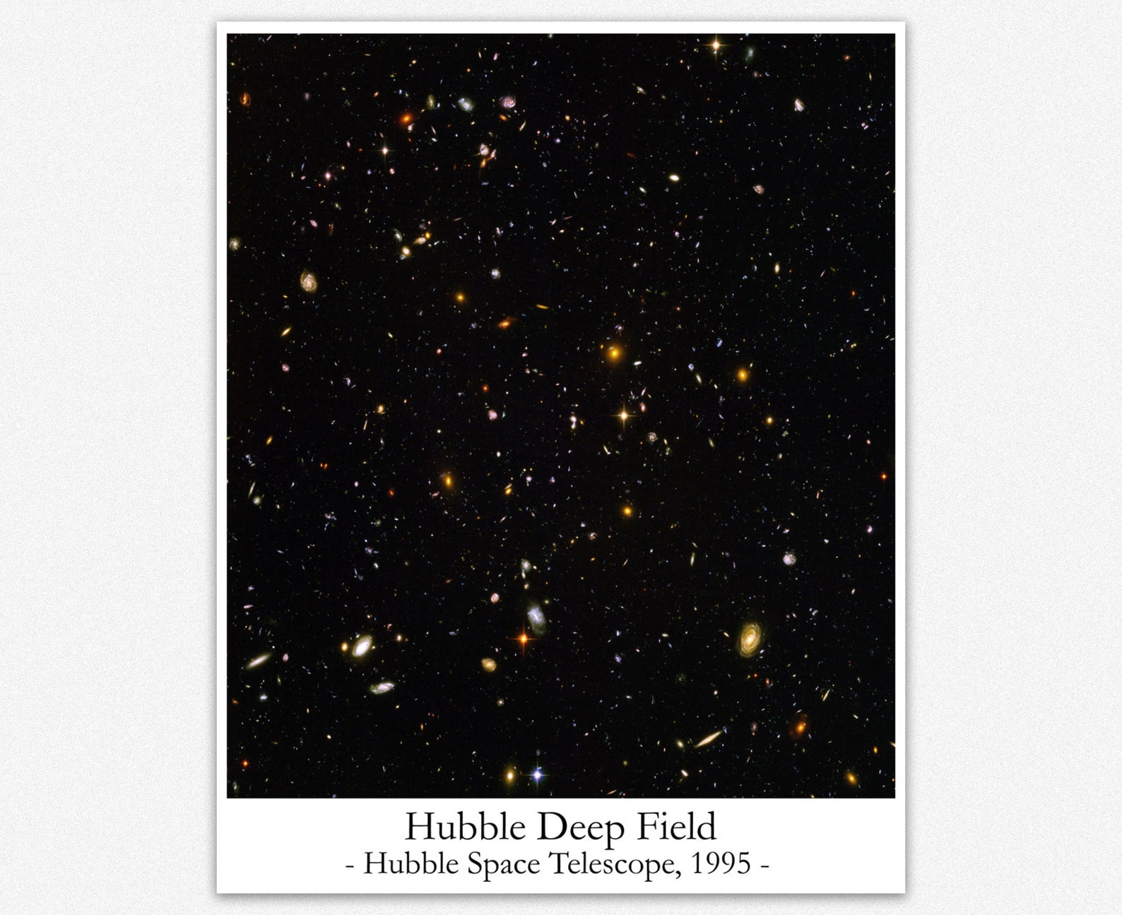 Hubble Deep Field Hubble Telescope Photo Famous Space Photo - Etsy