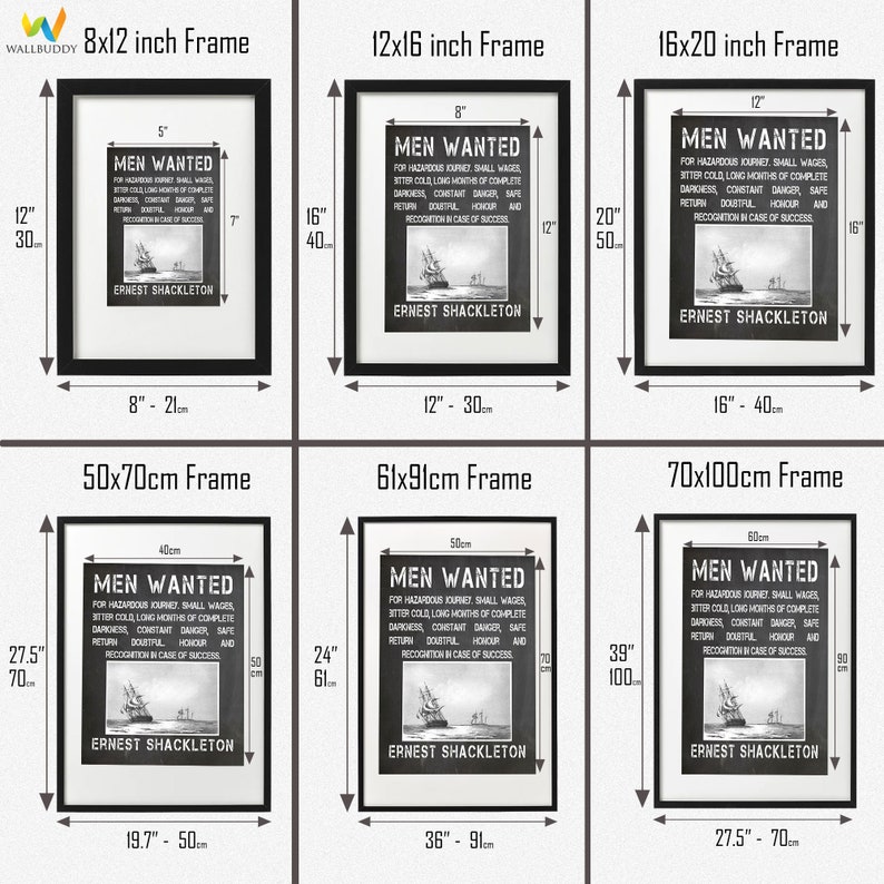 Ernest Shackleton Men Wanted Poster Antarctica Expedition - Etsy