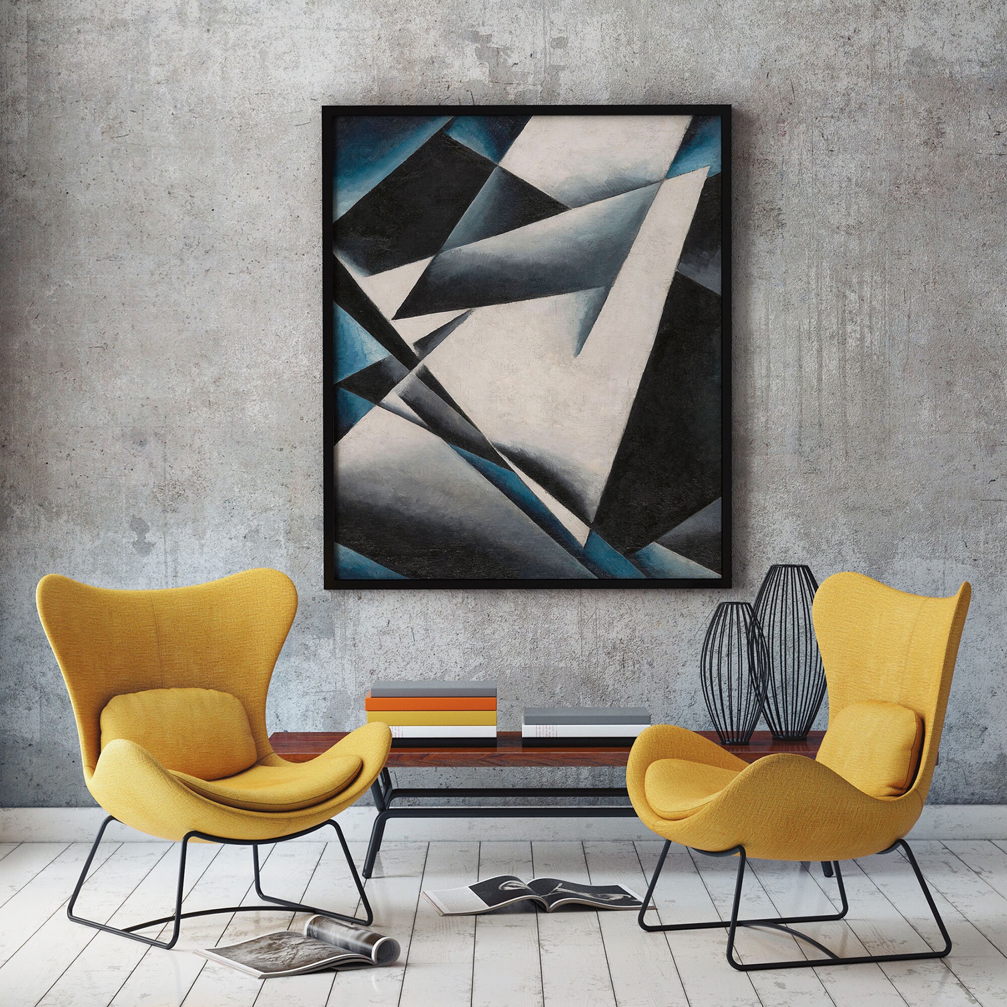 Modern Abstract Oil Painting Painterly Architectonics by Lyubov Popova