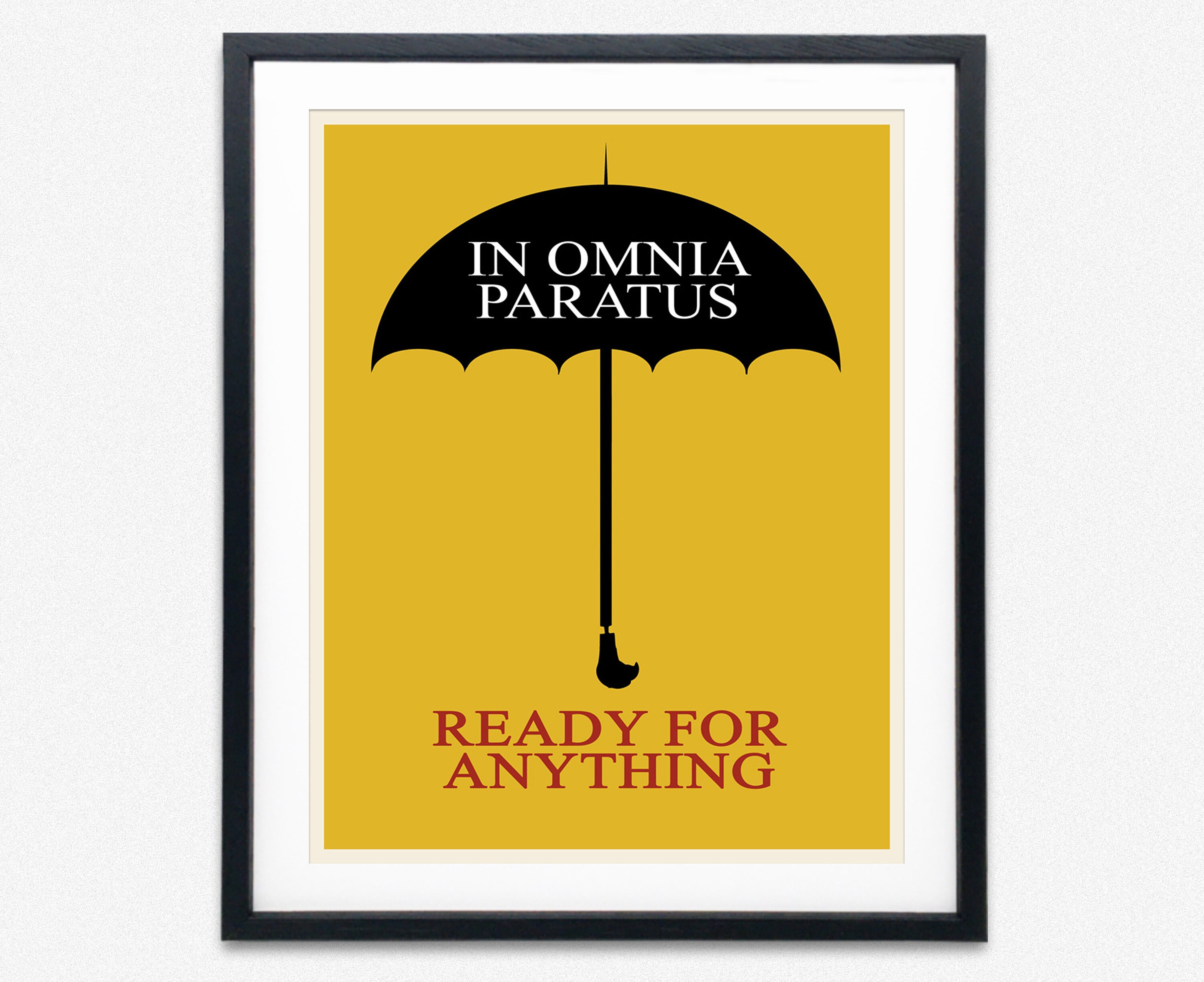 In Omnia Paratus Poster Ready For Anything Print Latin Quote Poster Latin Print Latin Poster