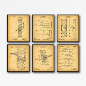 Wright Brothers Airplane Patent Art Print: Vintage Aviation Decor