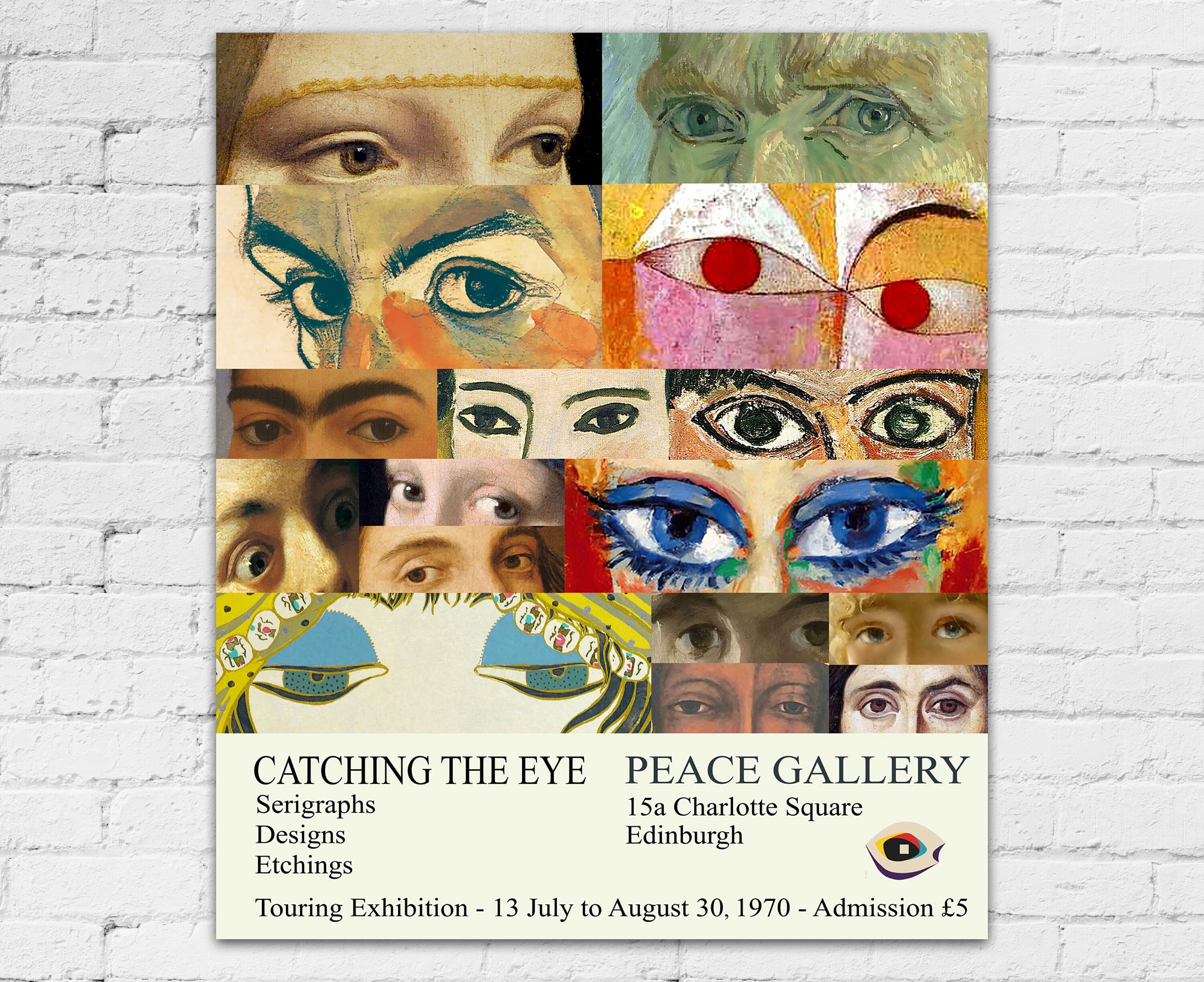 Museum Art Exhibition Print 1970 Vintage Exhibition Poster