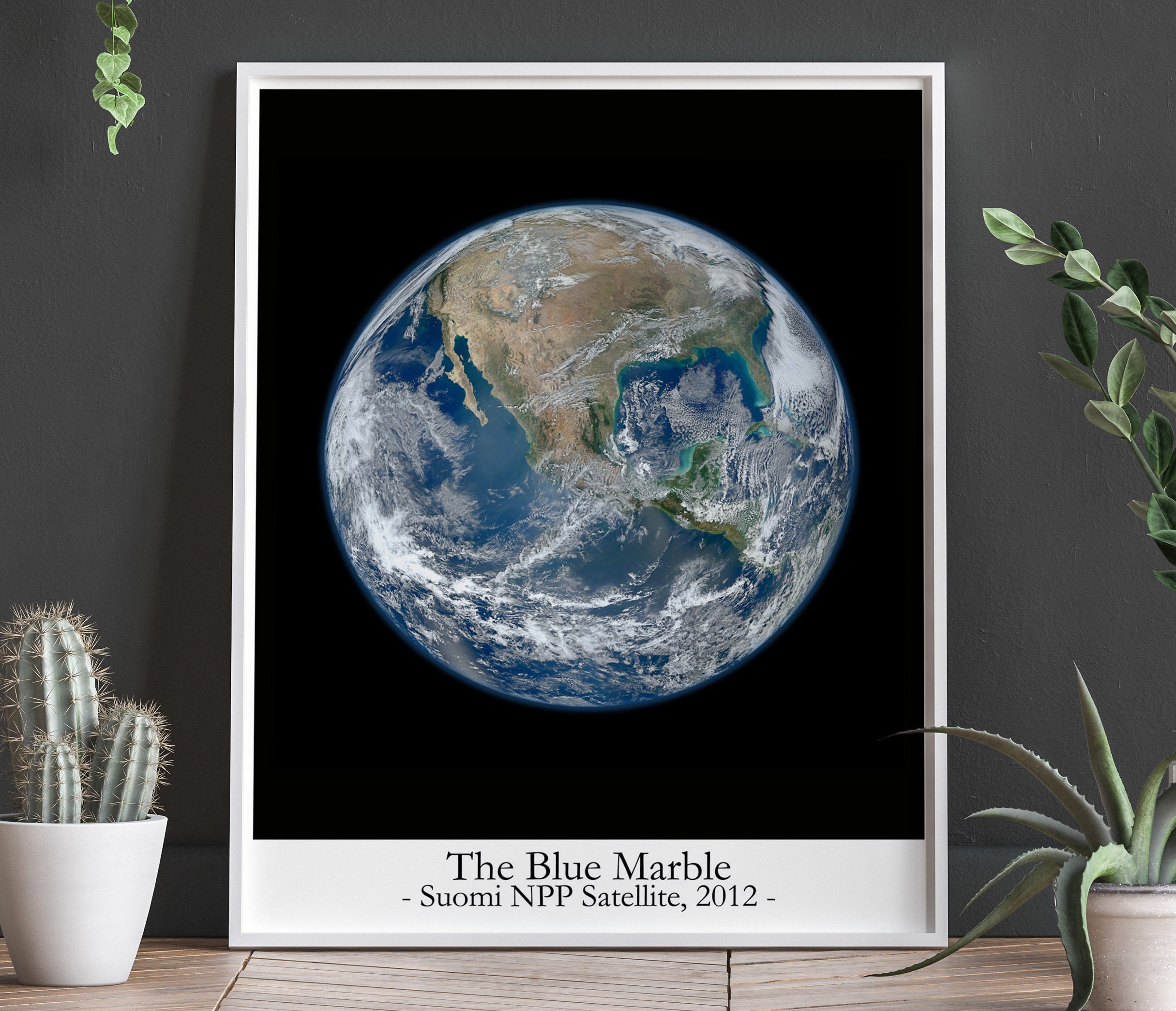 The Blue Marble Photo 2012 Earth From Space Poster