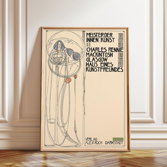 Margaret Macdonald Mackintosh Glasgow School Poster – Art Nouveau
