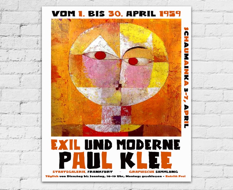 Museum Exhibition Poster Paul Klee Modern Art Exhibition Poster