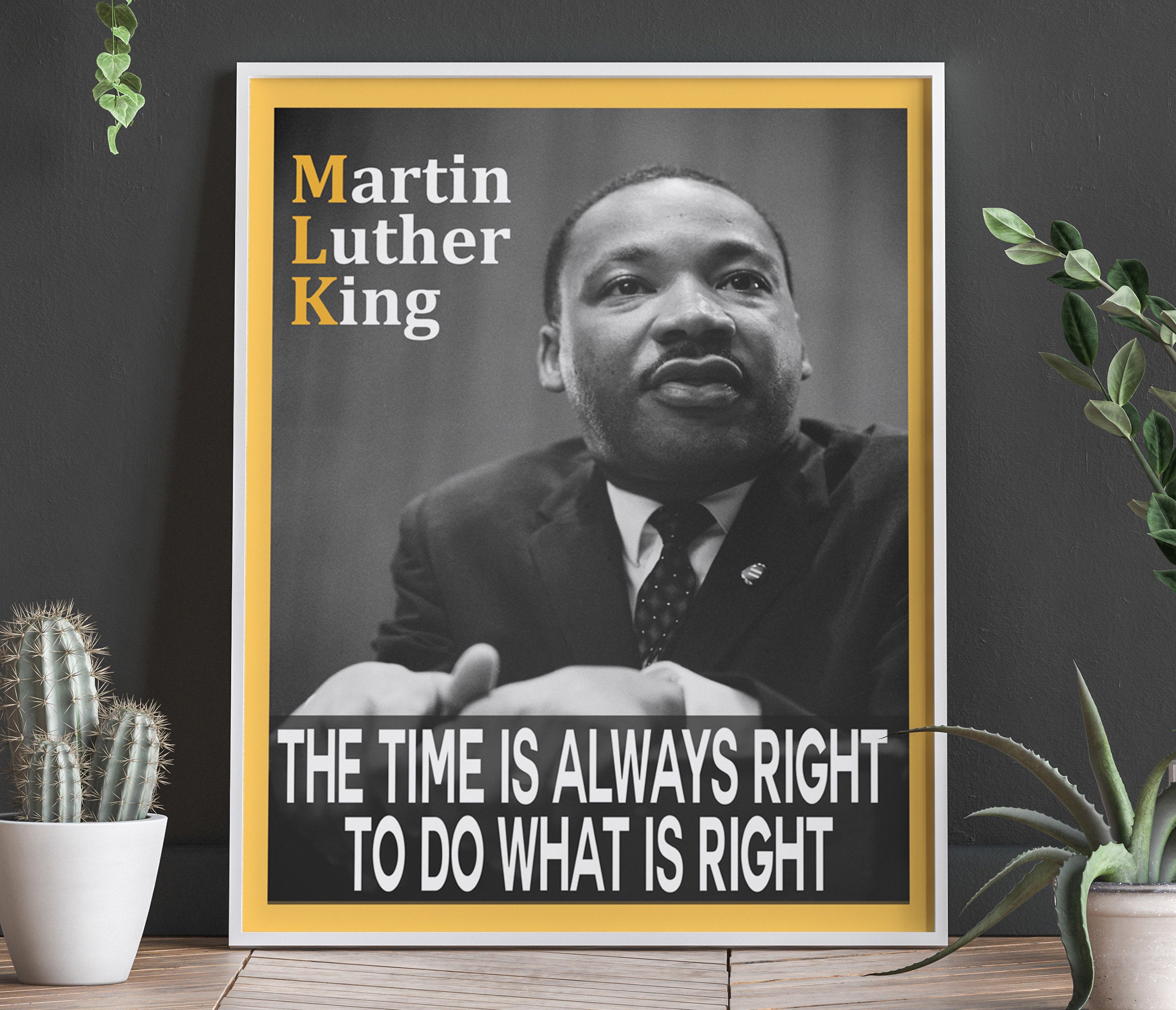 Martin Luther King Poster Martin Luther King Quote MLK - Etsy
