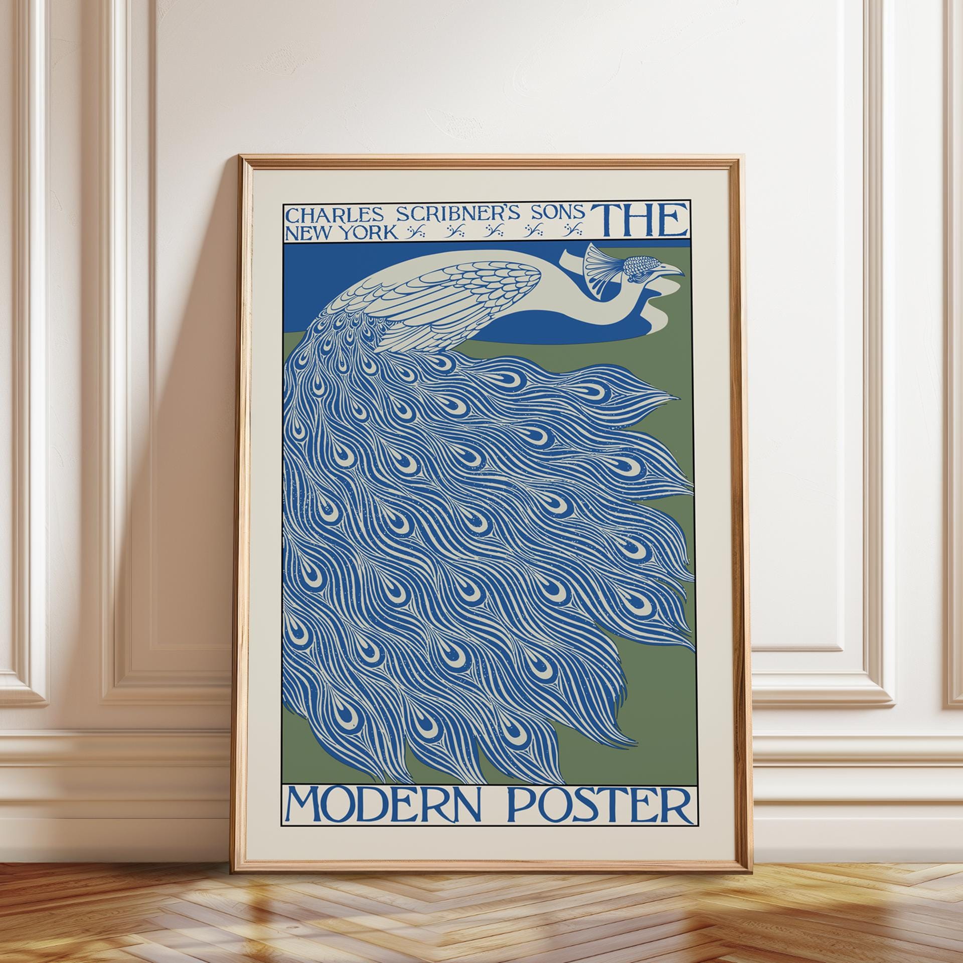 Peacock Exhibition Poster – Charles Scribner's Sons Modern Art