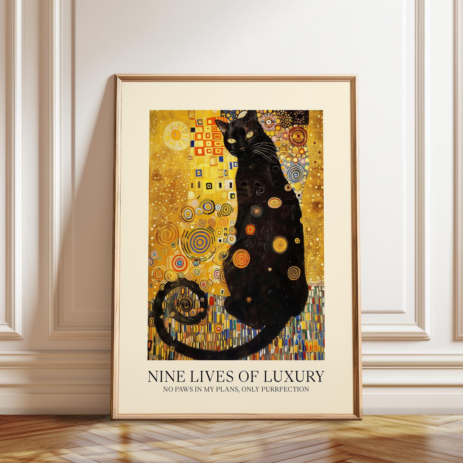 黒猫 ポスターをお飾りいただく額 黒猫 ポスターをお飾りいただく額