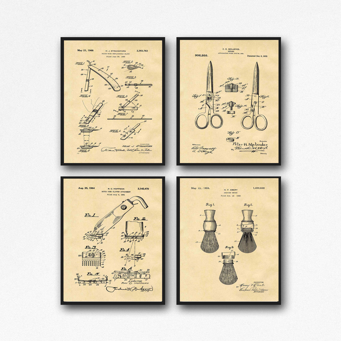 Barber Posters Barber Shop Wall Art Barber Gift for Barber Hairdresser