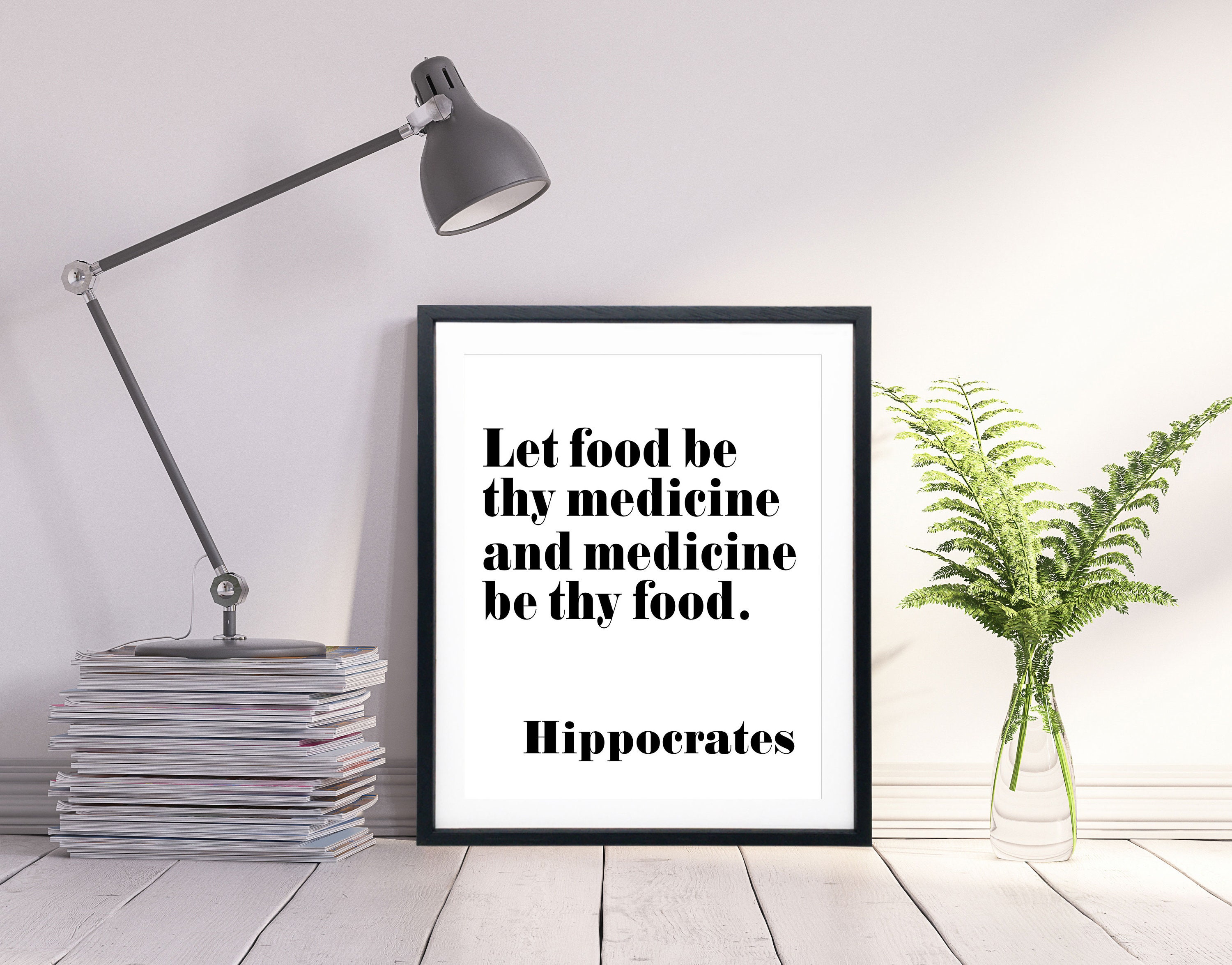 Hippocrate Citation Sante Citation Que La Nourriture Soit Ton Etsy France