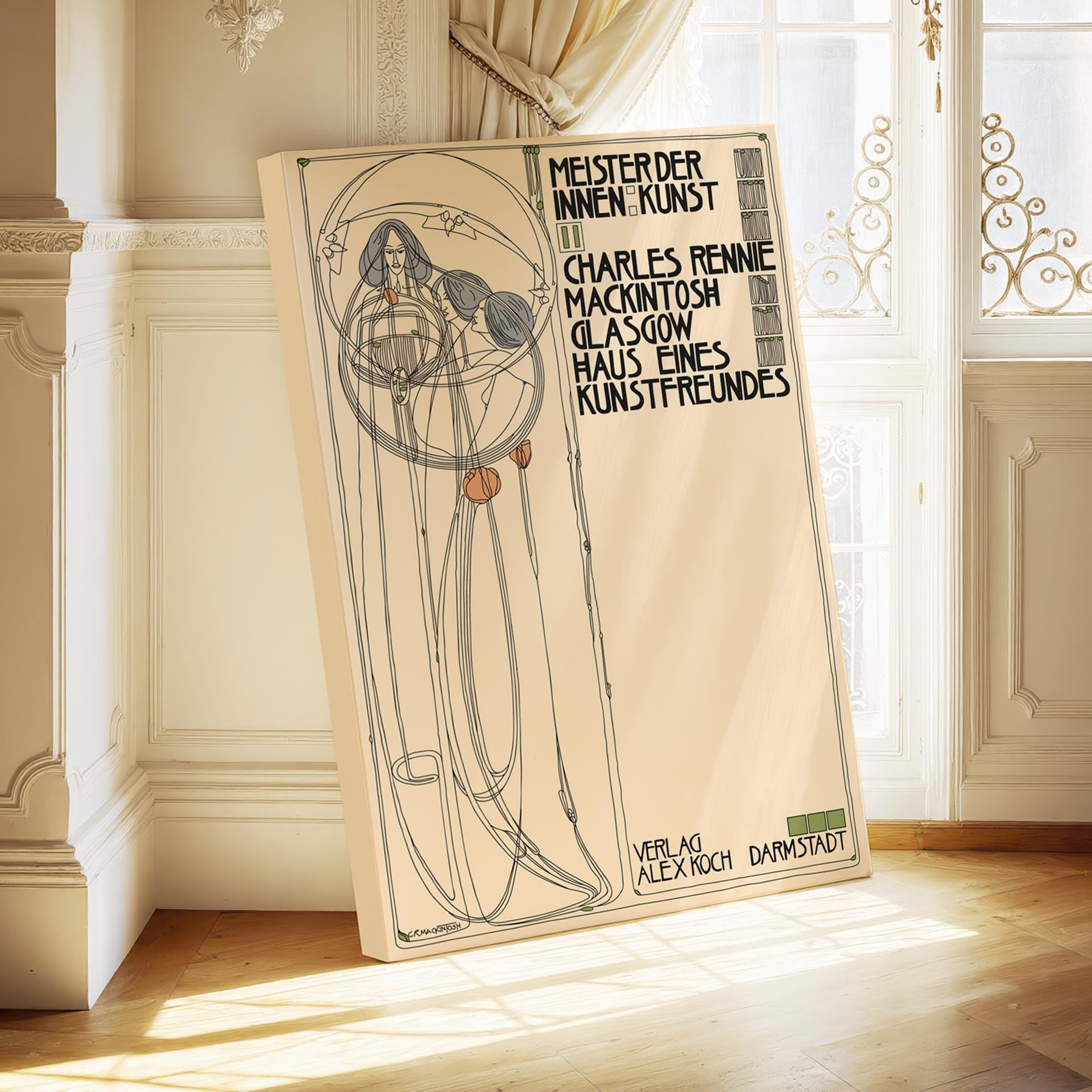 Margaret Macdonald Mackintosh Glasgow School Poster – Art Nouveau