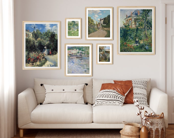 Gallery Print Set of Pastoral Paintings Set of 6 Gallery Wall Set