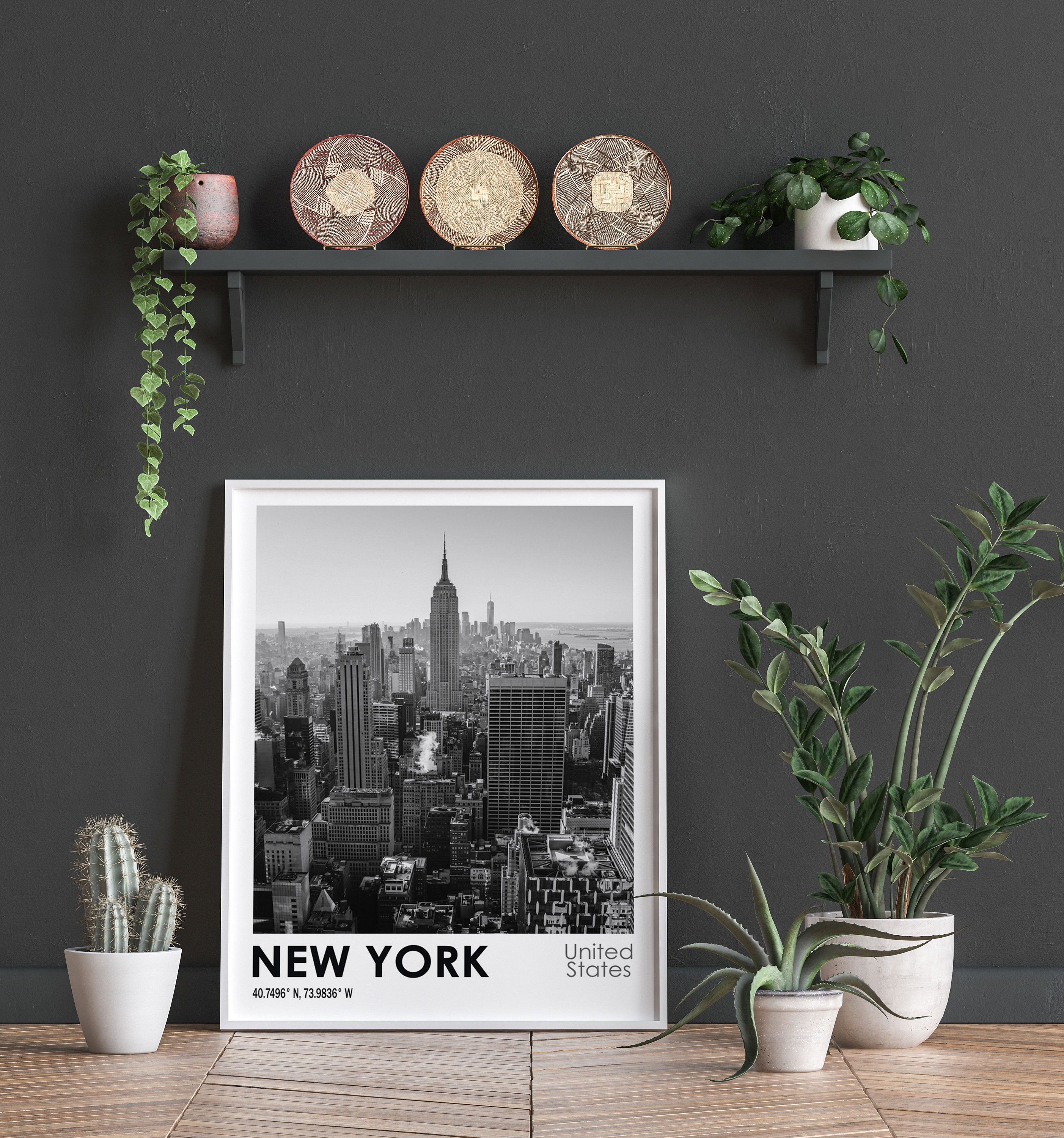New York Travel Poster New York Photo Print Travel Art