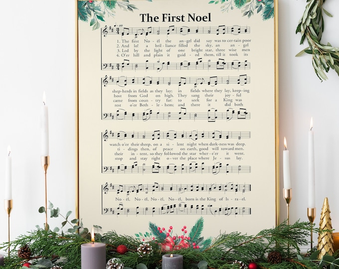 The First Noel Hymn Sheet Christmas Carol Music Sheet