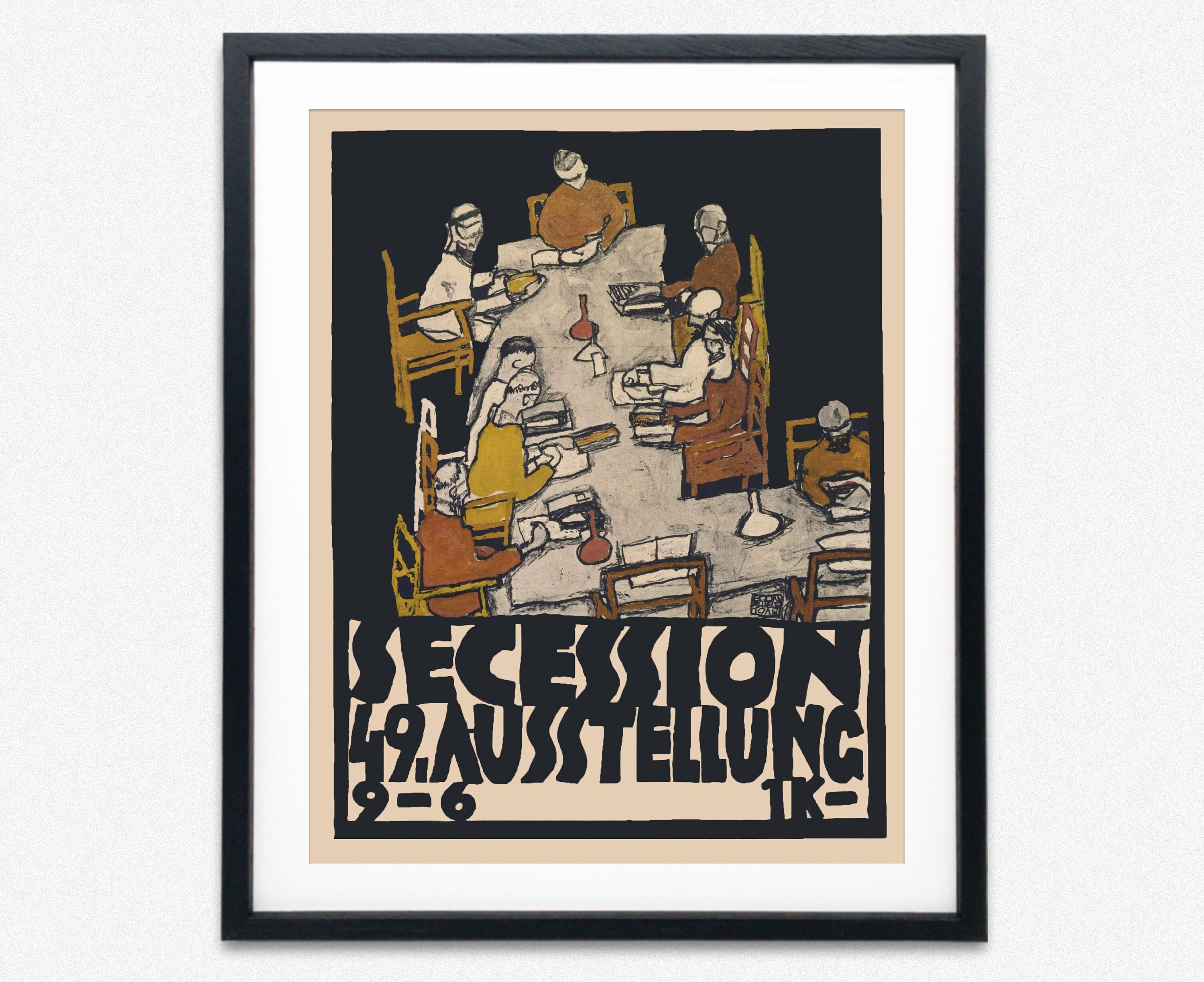 Vienna Secession Poster by Egon Schiele Stunning Vienna Secession