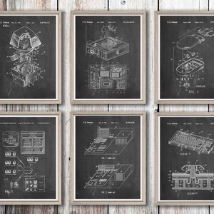Computer Patent Art Print Set: IT Wall Decor, Computer Coding