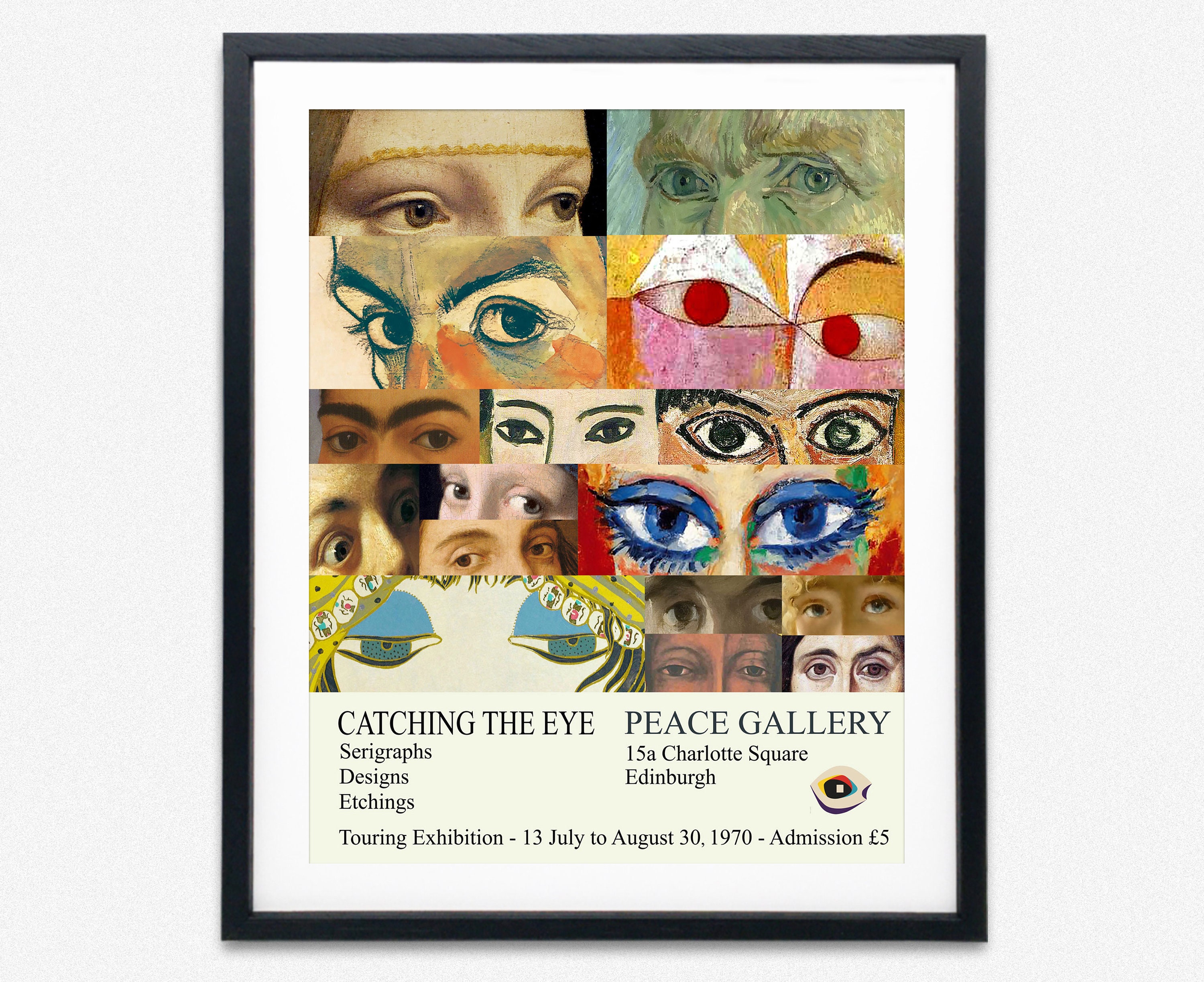Museum Art Exhibition Print 1970 Vintage Exhibition Poster