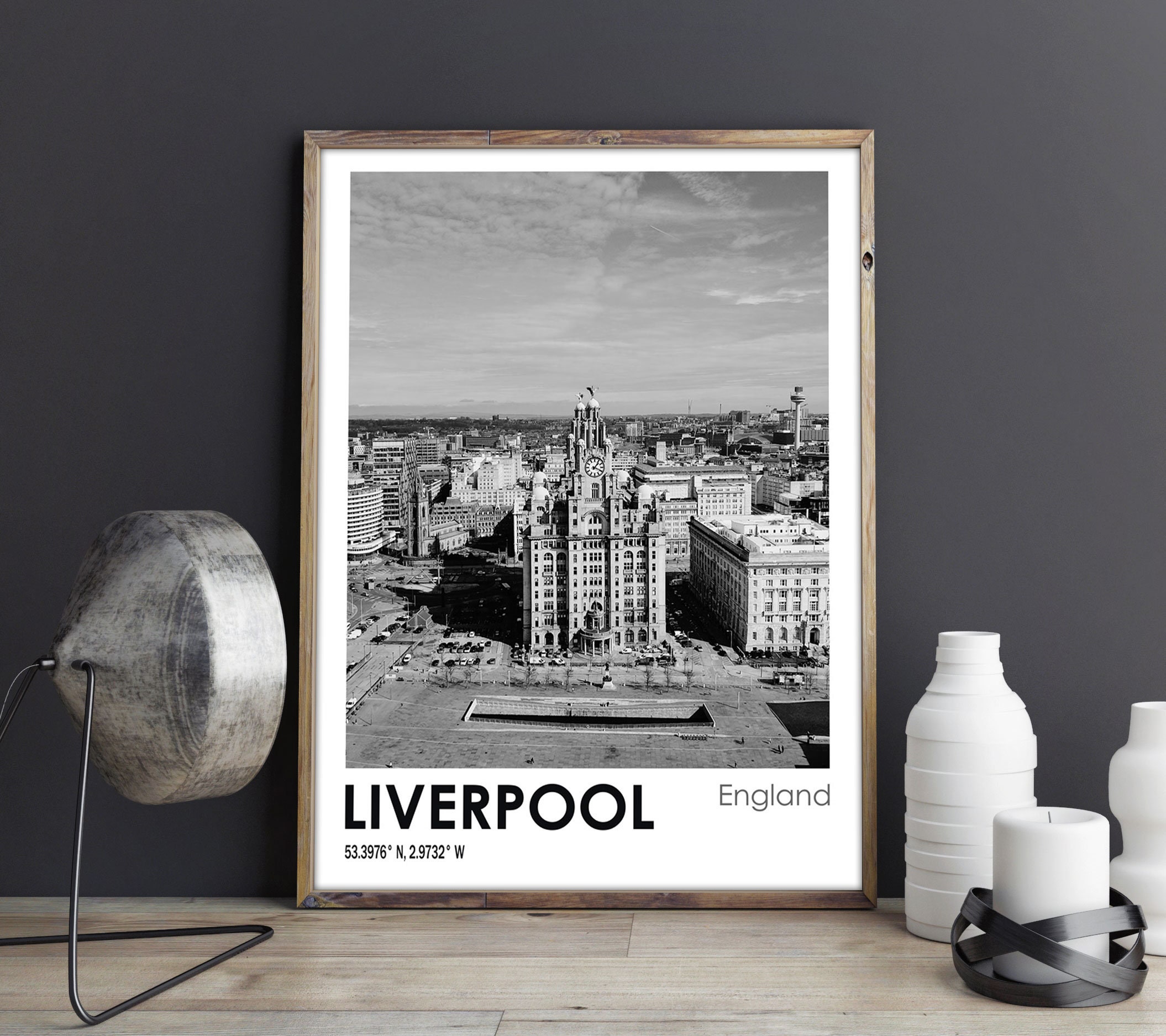 Liverpool Travel Poster Liverpool Photo Print Liverpool Travel Art