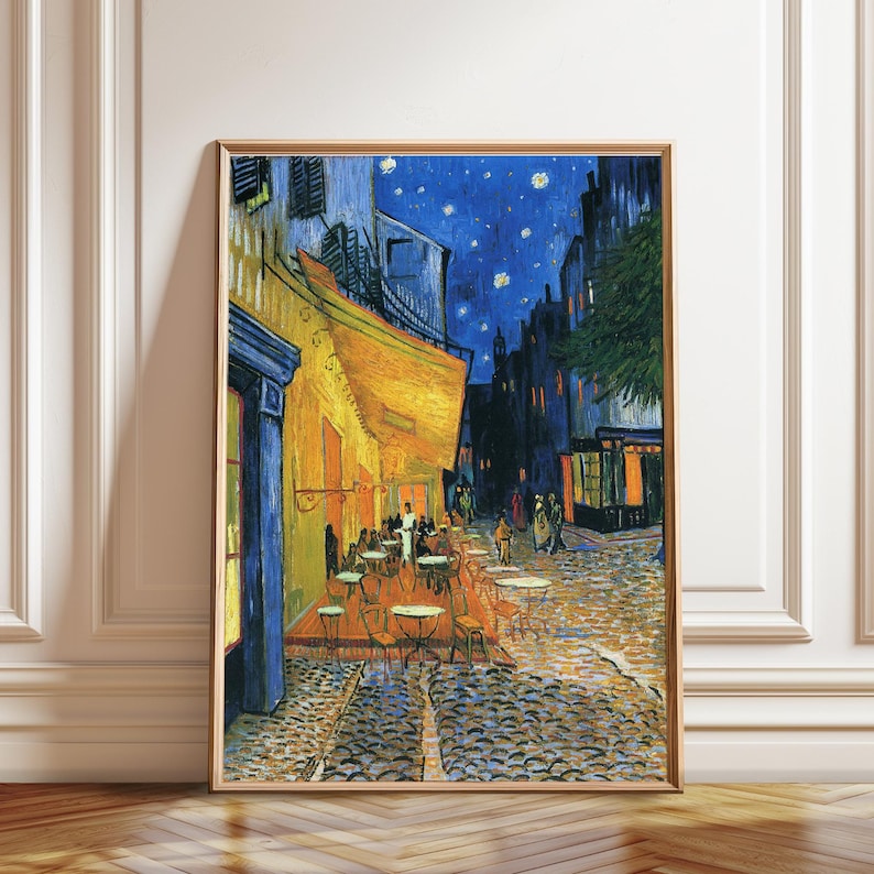 Van Gogh Cafe Terrace at Night Print: Arles, France - Museum Quality image 1