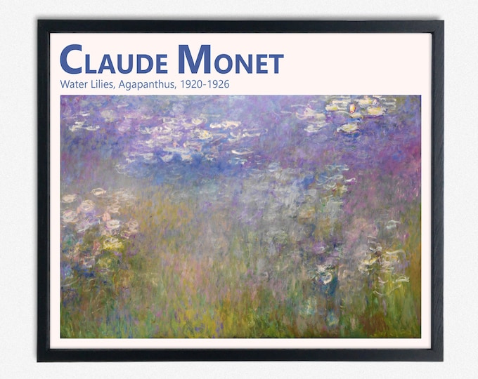 Claude Monet Water Lilies Painting Classic Oil Painting Captivating Claude Monet Water Lilies Painting Poster - Modern Wall Art