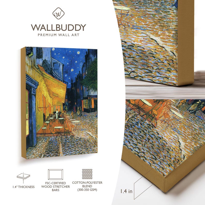 Van Gogh Cafe Terrace at Night Print: Arles, France - Museum Quality image 9