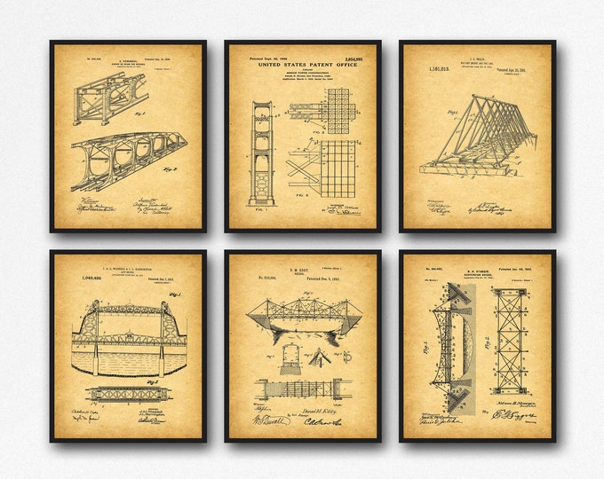 Bridge Inventions Bridge Posters Architecture Prints Design Posters