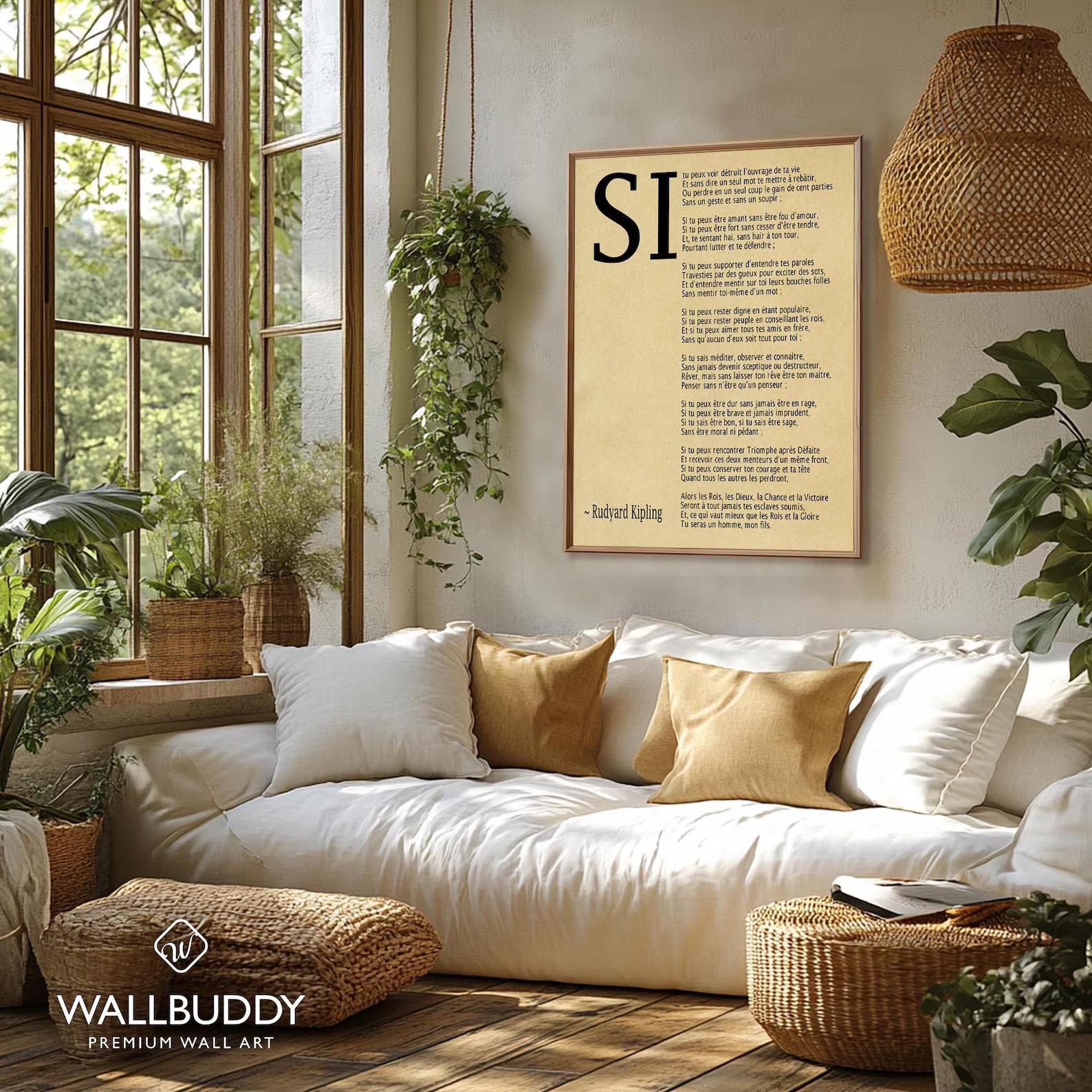 Si Par Rudyard Kipling Poème En Français - Poster, Framed, and Canvas ...