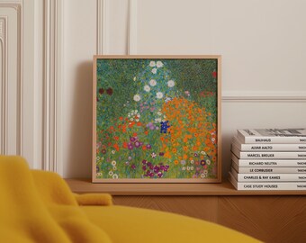グスタフ クリムト フラワー ガーデン 花の絵画 20 世紀の傑作