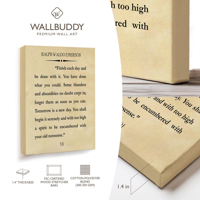Ralph Waldo Emerson Quote Print: Inspiring Recovery Wall Art image 6