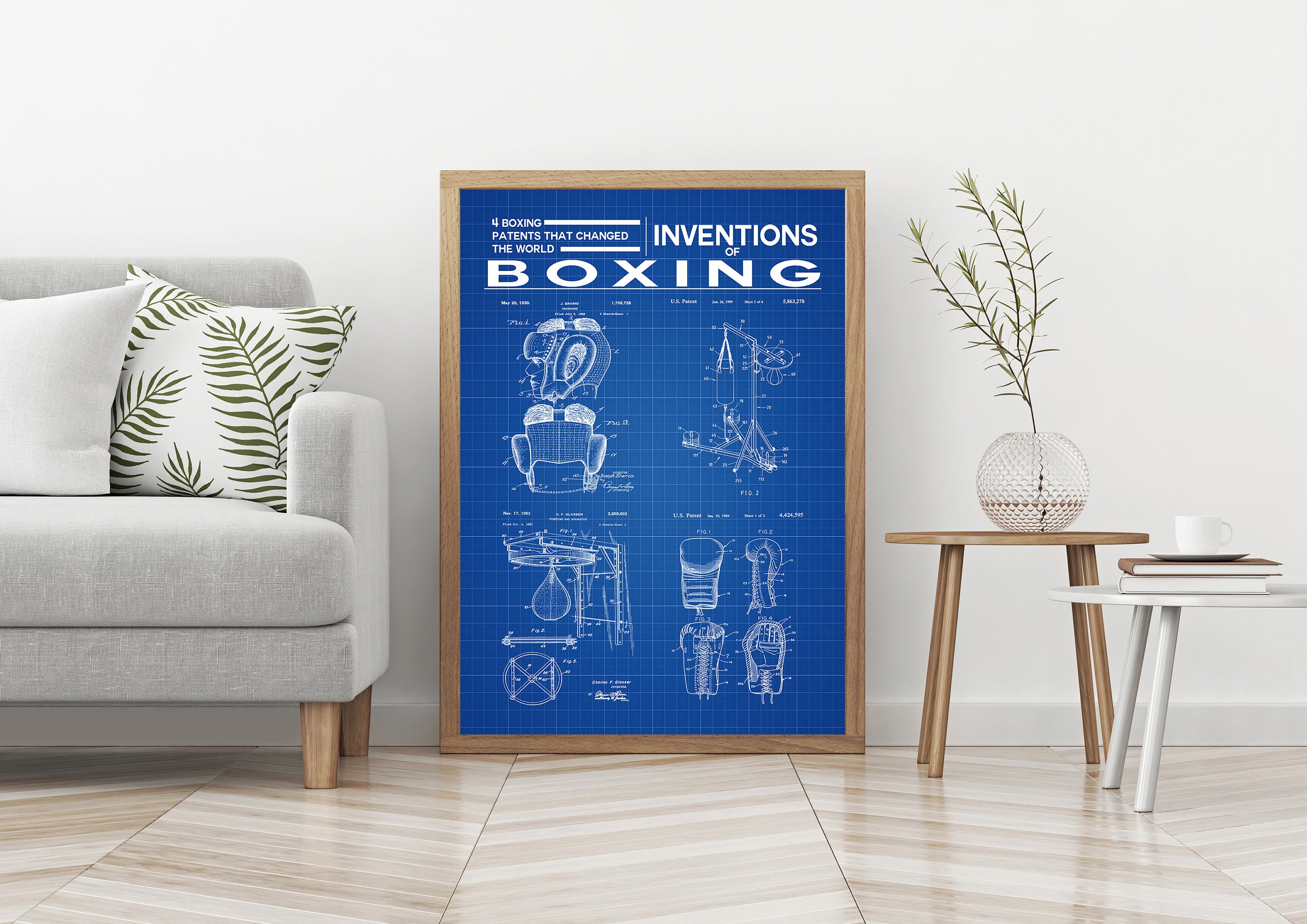 Boxing Poster Boxercise Inventions of Boxing Print Etsy