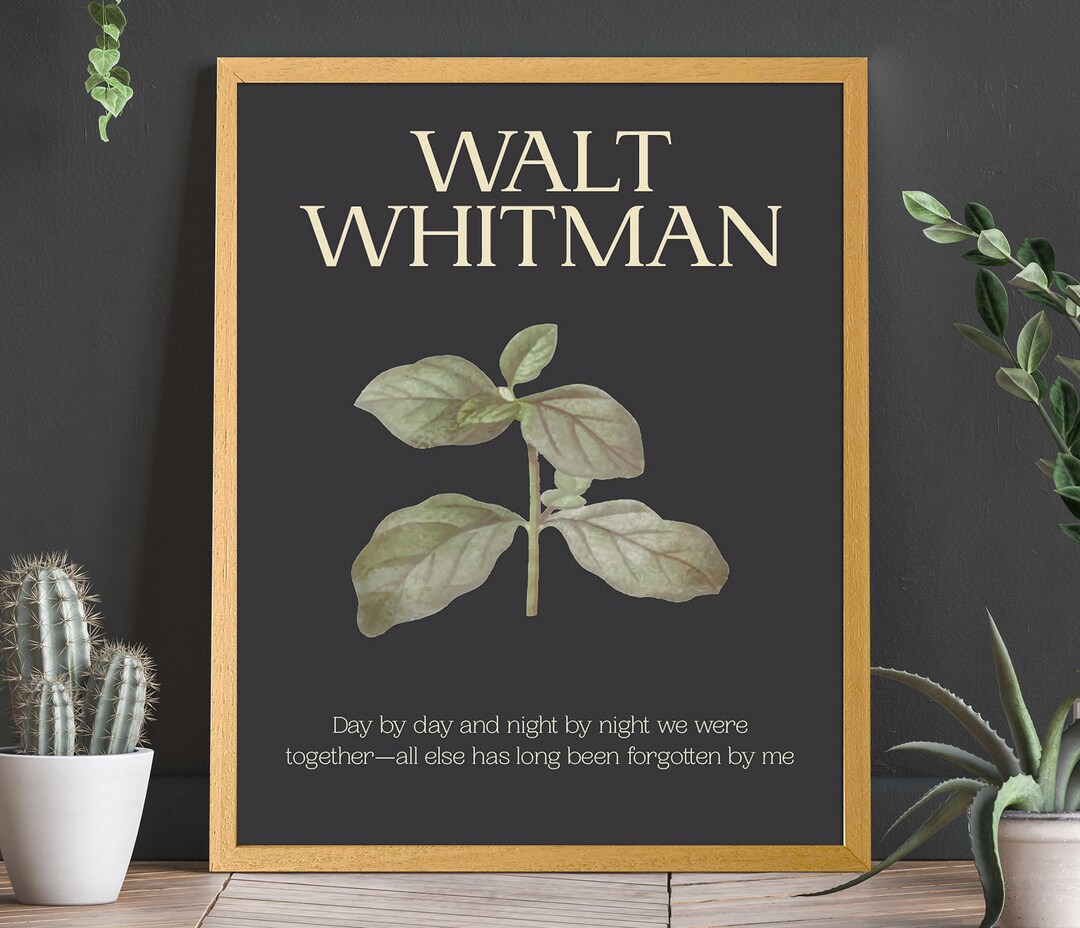 Whitman's Eternal Love Wall Decor Inspirational Wall Art Etsy