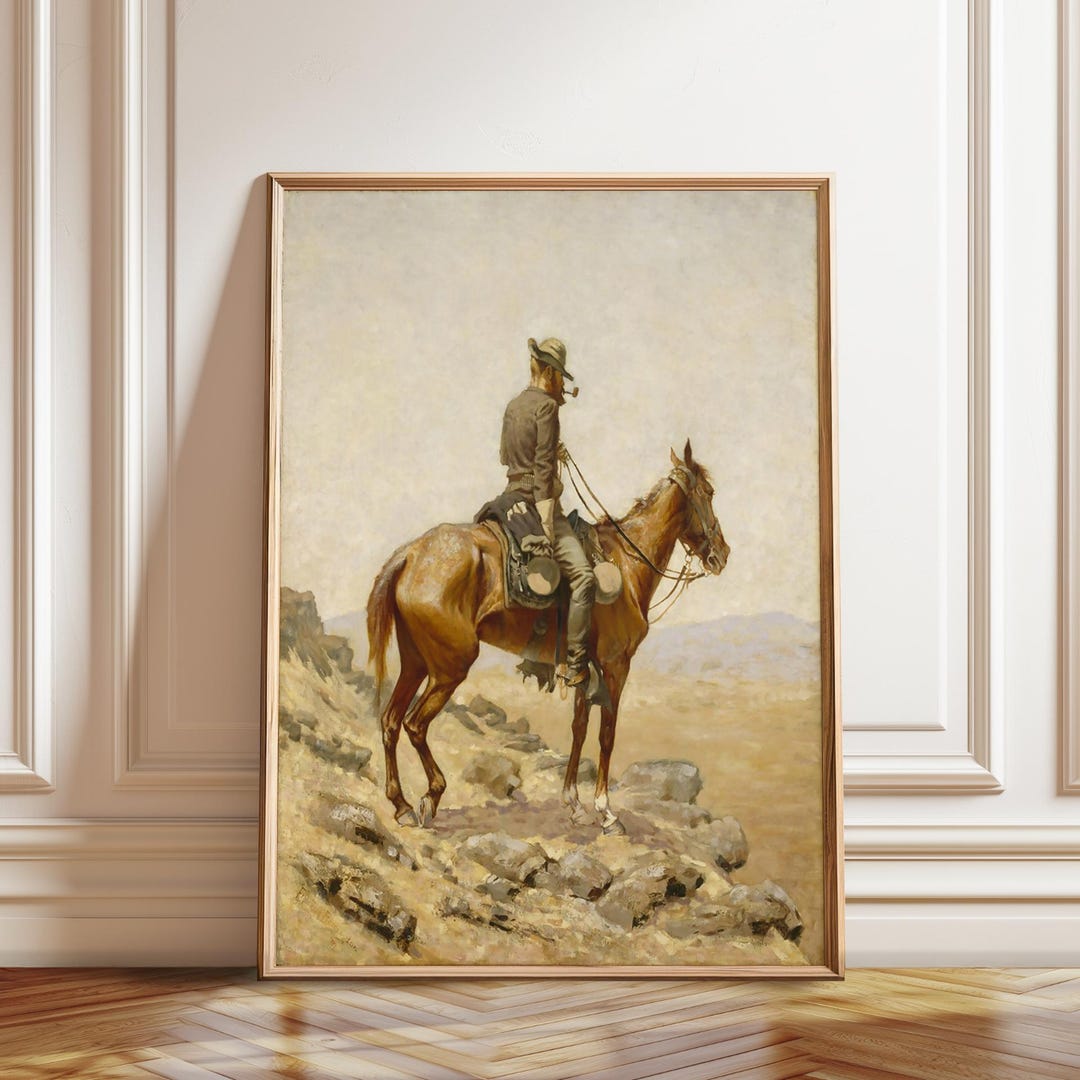 フレデリック・レミントンのカウボーイ絵画：西部劇のアートプリント
