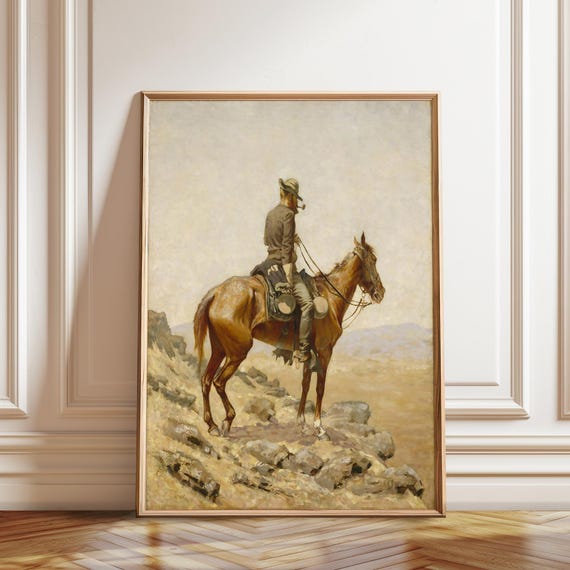 フレデリック・レミントンのカウボーイ絵画：西部劇のアートプリント