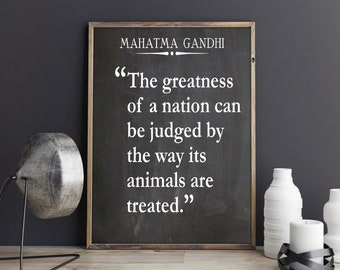 Animal Welfare Quote by Mahatma Gandhi Quotation