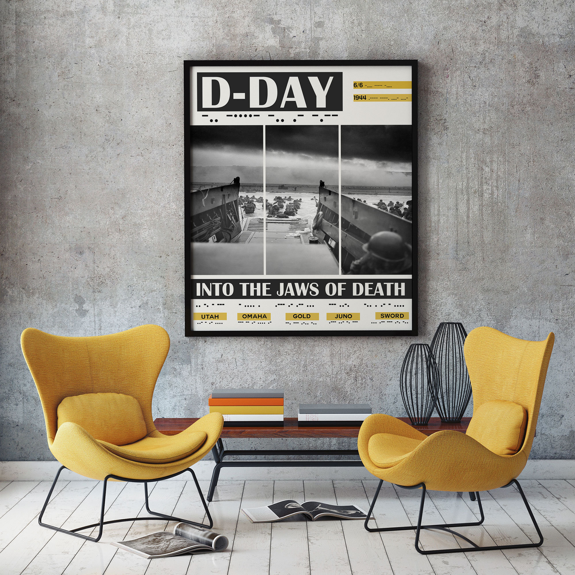 DDay Poster WWII Exhibition Poster of D Day Landings