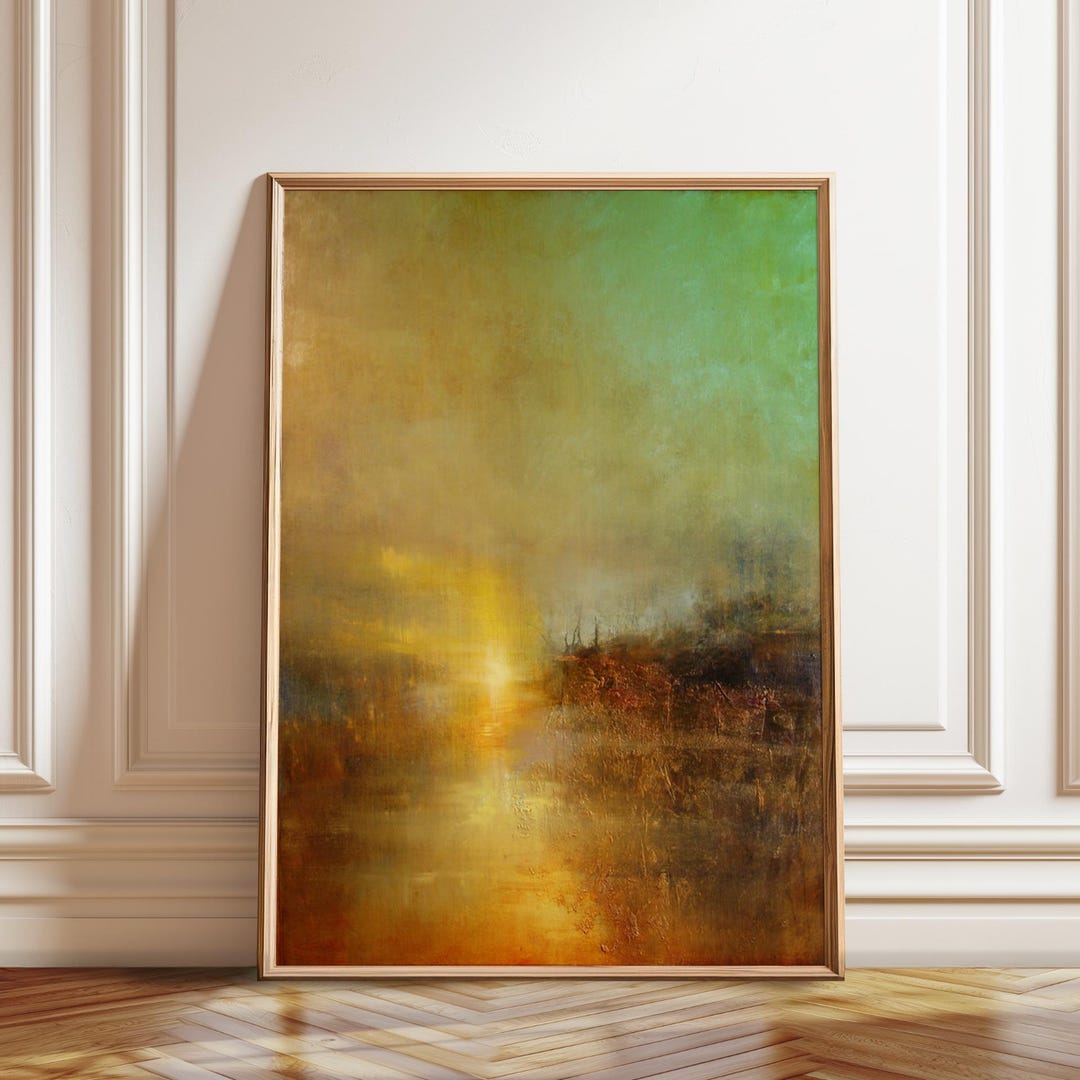 ウィリアム・ターナーの夕焼け抽象画：ファインアートプリント