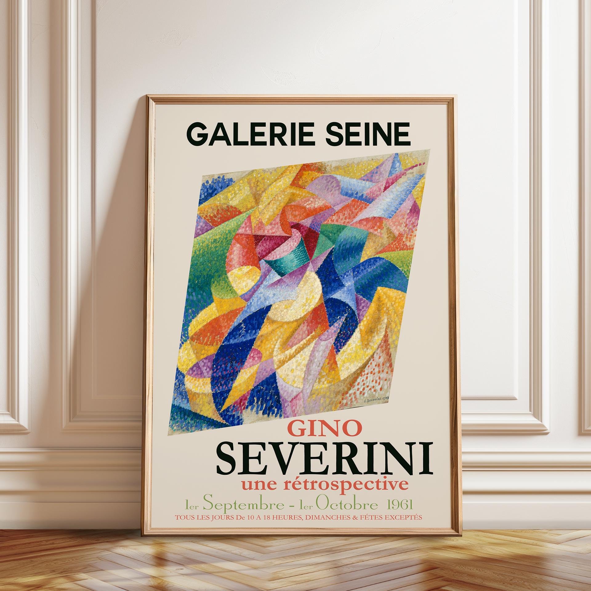 Gino Severini Exhibition Poster: Futurism Art Print, Galerie Seine 1961