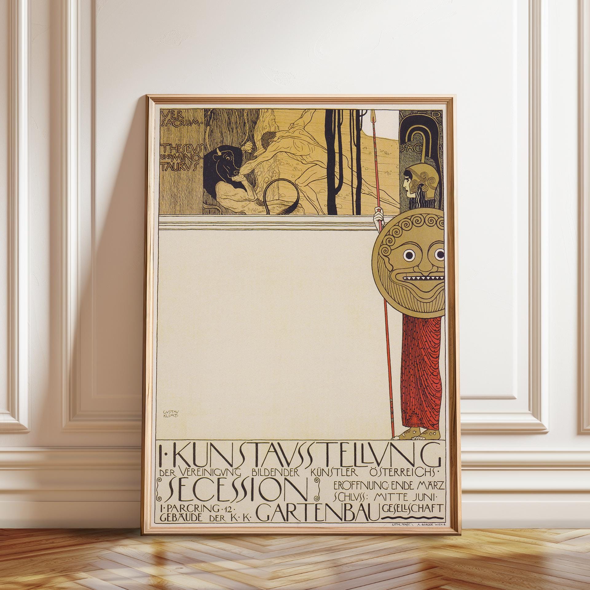 フェルディナント・アンドリ ウィーン分離派展　ポスター 古美術品 Plakat zu Secessionsausstellungen: Ferdinand Andri, 1906 – THE