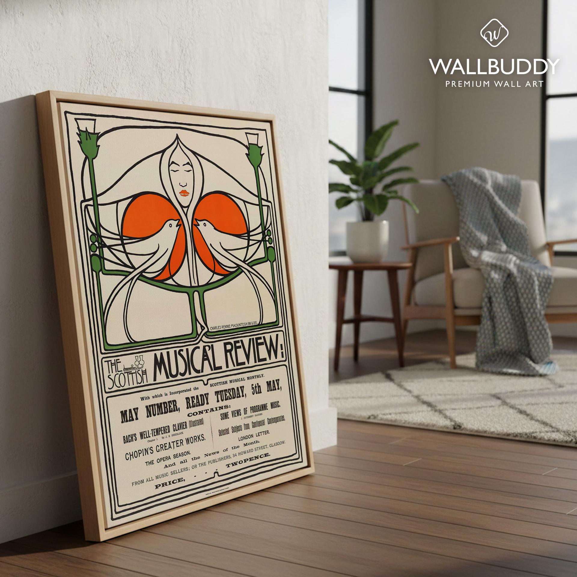 Charles Rennie Mackintosh Scottish Art Nouveau Poster: Glasgow